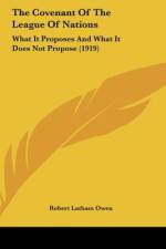The Covenant Of The League Of Nations af Robert Latham Owen