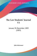 The Law Students' Journal V5 af John Indermaur