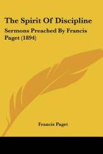 The Spirit Of Discipline af Francis Paget