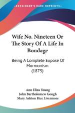 Wife No. Nineteen Or The Story Of A Life In Bondage af Ann Eliza Young