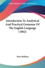 Introduction To Analytical And Practical Grammar Of The English Language (1862) af Peter Bullions