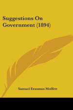 Suggestions On Government (1894) af Samuel Erasmus Moffett