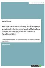 Konzeptionelle Gestaltung des Übergangs aus einer freiheitsentziehenden Maßnahme der stationären Jugendhilfe in offene Anschlusshilfen af Marie Werner