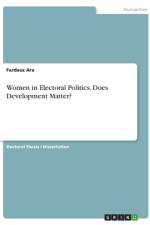 Women in Electoral Politics. Does Development Matter? af Fardaus Ara