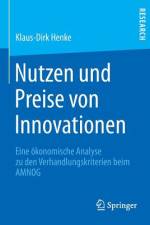 Nutzen und Preise von Innovationen af Klaus-Dirk Henke