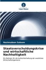 Staatsverschuldungskrise und wirtschaftliche Nachhaltigkeit af Nazimudeen Saleem