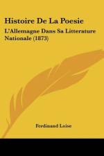 Histoire De La Poesie af Ferdinand Loise