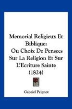 Memorial Religieux Et Biblique af Gabriel Peignot