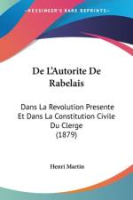 De L'Autorite De Rabelais af Henri Martin