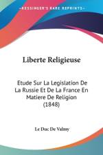 Liberte Religieuse af Le Duc De Valmy