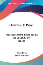 Oeuvres De Piron af Alexis Piron