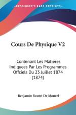 Cours De Physique V2 af Benjamin Boutet De Monvel