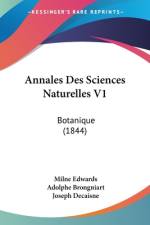 Annales Des Sciences Naturelles V1 af Milne Edwards