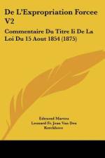De L'Expropriation Forcee V2 af Edmond Martou