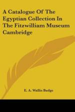 A Catalogue of the Egyptian Collection in the Fitzwilliam Museum Cambridge af E. A. Wallis Budge