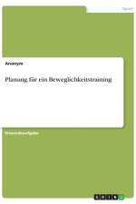Planung für ein Beweglichkeitstraining af Frieda von Meding