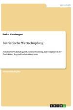 Betriebliche Wertschöpfung af Pedro Versteegen