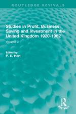 Studies in Profit, Business Saving and Investment in the United Kingdom 1920-1962 af P E Hart