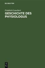 Geschichte des Physiologus af Friedrich Lauchert
