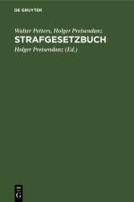 Strafgesetzbuch af Petters Preisendanz Walter Holger Petters Preisendanz