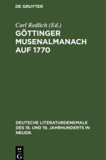Göttinger Musenalmanach auf 1770 af Carl Redlich