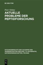 Aktuelle Probleme der Peptidforschung af Oehme Peter Oehme