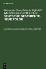 Teil 2. Register af Akademie der Wissenschaften der DDR.