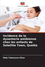 Incidence de la dysenterie amibienne chez les enfants de Satellite Town, Quetta af Nida Tabassum Khan