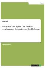 Wachstum und Sport. Der Einfluss verschiedener Sportarten auf das Wachstum af Lena Zell