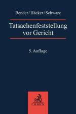 Tatsachenfeststellung vor Gericht af Robert Häcker