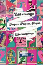 Vintage Ski Art Collage Decoupage paper af Sofs