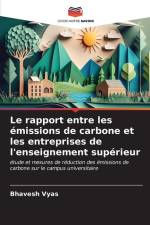 Le rapport entre les émissions de carbone et les entreprises de l'enseignement supérieur af Bhavesh Vyas