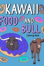 Kawaii Food and Bull Coloring Book af Paperland