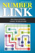 Number Link: 250 Challenging Logic Puzzles 8x8 af Mindful Puzzle Books