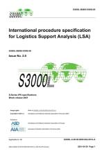S3000L, International procedure specification for Logistics Support Analysis (LSA), Issue 2.0 af Asd