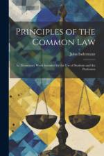 Principles of the Common Law af John Indermaur
