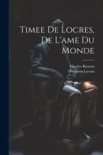 Timee De Locres, De L'ame Du Monde af Charles Batteux