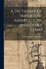 A Dictionay Of Importent Abbrevations And Other Terms af Mangara Koteswara Rao