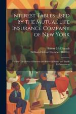 Interest Tables Used by the Mutual Life Insurance Company of New York af William Holms Chambers Bartlett