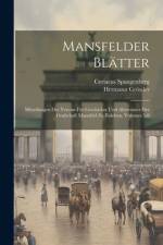 Mansfelder Blätter af Hermann Grossler