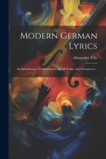 Modern German Lyrics af Alexander Tille