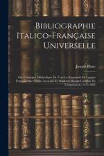 Bibliographie Italico-Française Universelle af Joseph Blanc