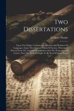 Two Dissertations af Gregory Sharpe