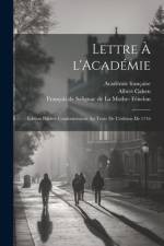 Lettre à l'Académie af AcadÃ©mie FranÃ§aise