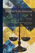 Schuldübernahme af Josef Unger