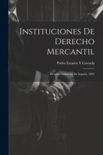 Instituciones De Derecho Mercantil af Pedro EstasÃ©n Y Cortada