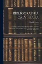 Bibliographia Calviniana af Alfred Erichson