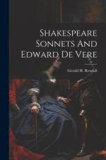 Shakespeare Sonnets And Edward De Vere