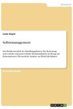 Selbstmanagement af Leon Geyer