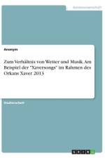Zum Verhältnis von Wetter und Musik. Am Beispiel der 